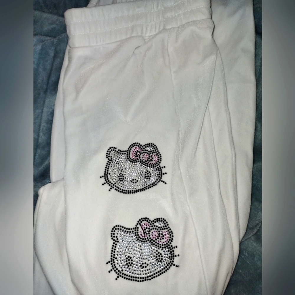 Hello Kitty velvet joggers